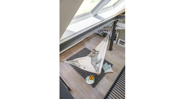 Hojdacia sieť La Siesta Modesta Kingsize, mono latte