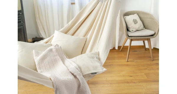 Hojdacia sieť La Siesta Modesta Kingsize, mono latte