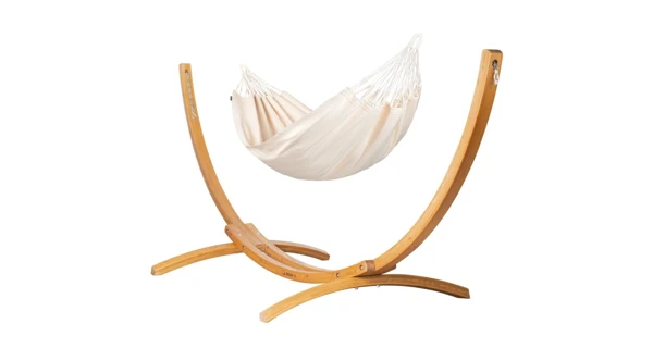 Hojdacia sieť La Siesta Modesta Single, mono latte