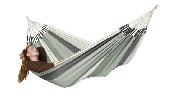 Hojdacia sieť La Siesta Modesta Single, stripes olive