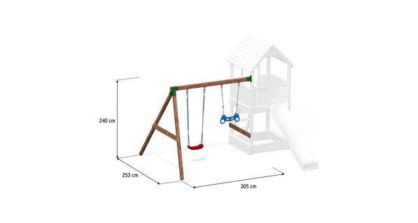 Hojdačka k detským ihriskám Marimex Play 002 (prídavný modul)
