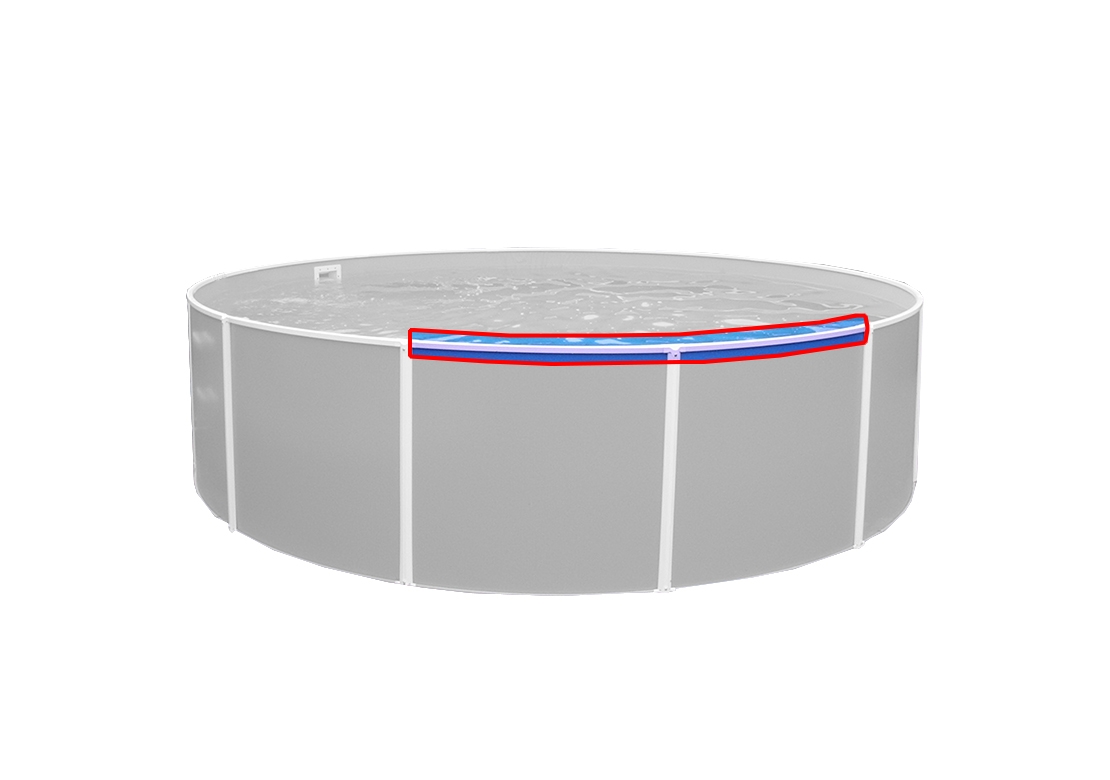 Marimex | Horná a spodná plastová lišta Orlando 4,57 m | 10302028