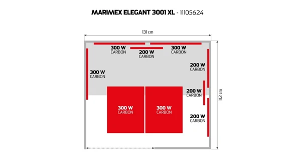Infrasauna Marimex Elegant 3001 XL