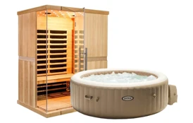 Infrasauna Marimex Elegant 3001XXL + Vírivý bazén PureSpa Bubble HWS
