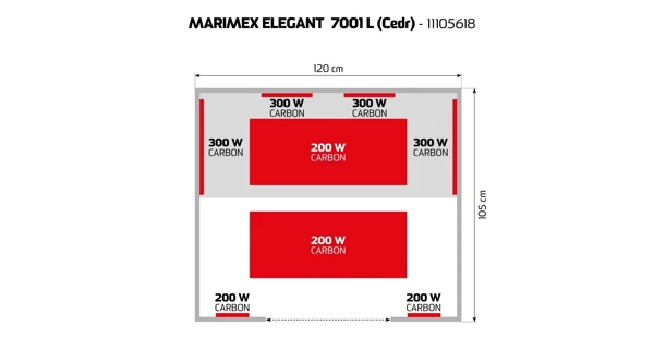 Infrasauna Marimex Elegant 7001 L Céder - BAZÁR
