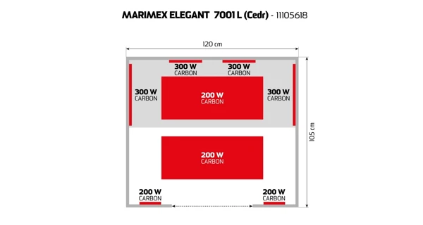 Infrasauna Marimex Elegant 7001 L Céder