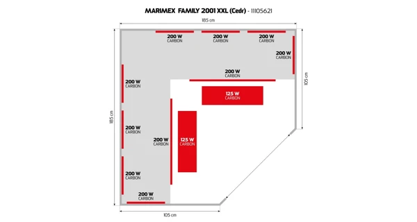 Infrasauna Marimex Family 2001 XXL Ceder