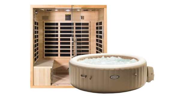 Infrasauna Marimex Popular 7001 XXL + Vírivý bazén PureSpa Bubble HWS