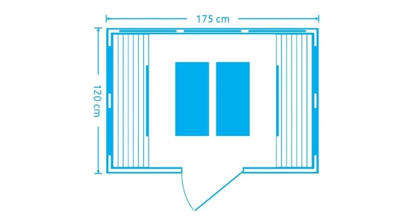 Infrasauna Marimex Popular 7001 XXL + Vírivý bazén PureSpa Bubble HWS