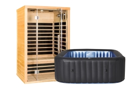 Infrasauna Marimex Trendy 2001L + Vírivý bazén MSPA Tekapo C-TE041