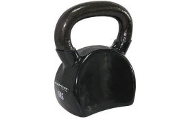 Kettlebell vinyl TUNTURI 16 kg, čierny