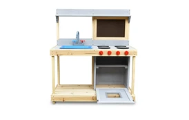 Kuchynka drevená s tabuľou