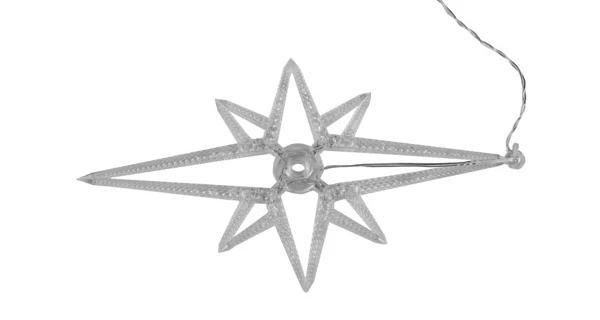 LED dekorácia na okno - 3 ks - vločka, hviezdy