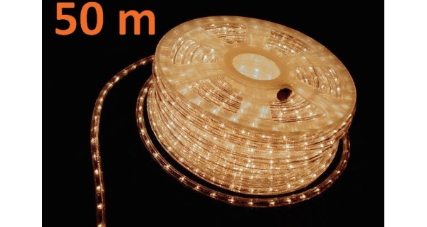 LED pásik 50 m - 1800 diód - teplá biela