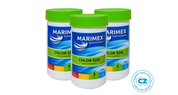 Marimex Chlor Šok 0,9 kg - sada 3 ks