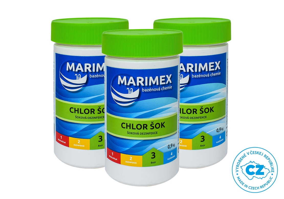 Marimex | Marimex Chlor Šok 0,9 kg - sada 3 ks | 19900133