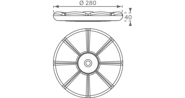 Marimex Play Hojdací disk kvetinka - červená