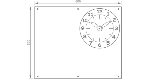 Marimex Play Tabuľa s hodinami