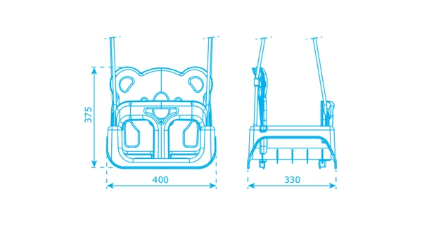 Marimex Play Závesná hojdačka Trix 2.0 - oranžová