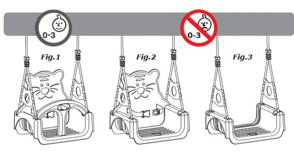 Marimex Play závesná hojdačka Trix - oranžová