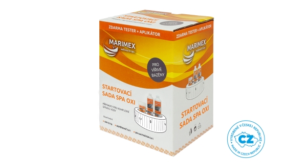 Marimex Spa sada Oxi (OXI 0,5kg, Odpeňovač 0,6l, Aktivátor 0,6l)