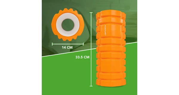 Masážny valec Foam Roller TUNTURI 33 cm / 13 cm oranžový