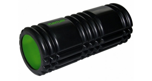 Masážny valec Foam roller TUNTURI 33 cm, čiernozelený