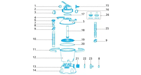 Matica prevlečná pre filtrácie ProStar 2m3/h