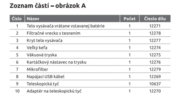 Mikrofilter k vysávaču Star Vac Aku - 12279