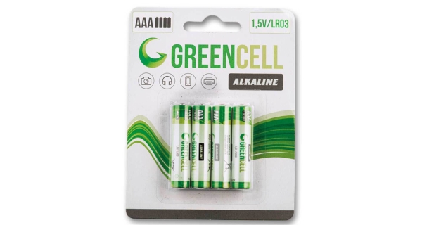Mikrotužkové batérie  GreenCell AAA - 4 ks