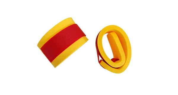 Nadľahčovacie rukávniky na suchý zips - žlté