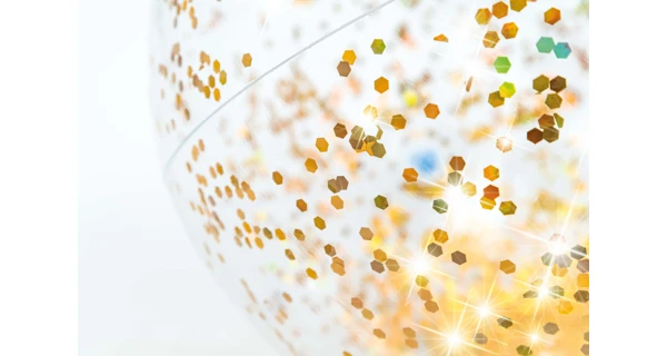 Nafukovacia lopta 51 cm- trblietavá ružová