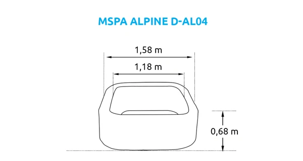 Nafukovacia vírivka MSpa Alpine D-AL04