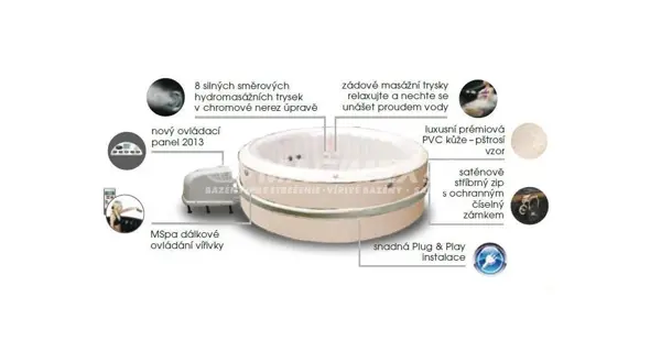 Nafukovacia vírivka MSPA Birkin J - 152