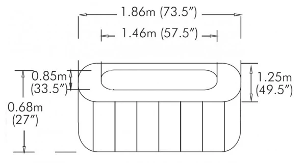 Nafukovacia vírivka MSpa Lite