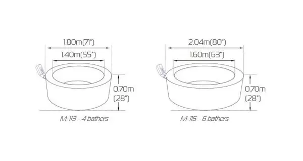 Nafukovacia vírivka MSpa Luxury Exotic