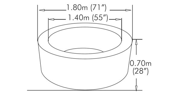 Nafukovacia vírivka MSpa Oasis M - 022LS Glow Lite