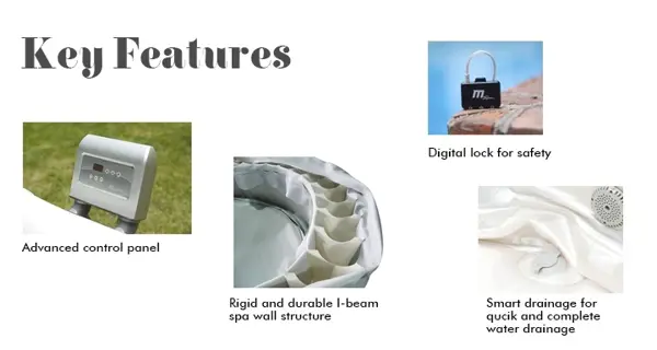 Nafukovacia vírivka MSpa Oasis M - 022LS Glow Lite