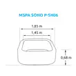 Nafukovacia vírivka MSPA Soho P-SH06