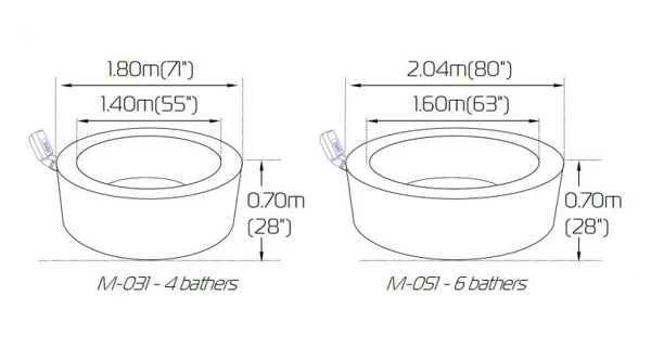 Nafukovacia vírivka MSpa Super Camaro M - 051S