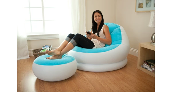 Nafukovacie kreslo Intex Cafe - modrá