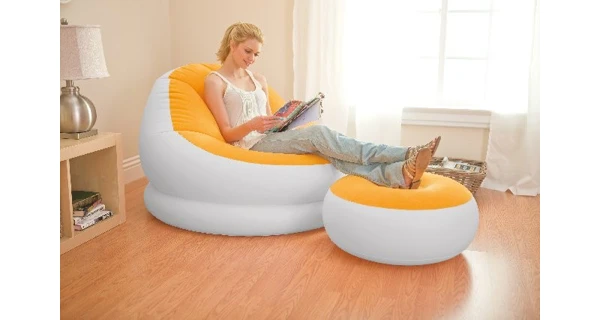 Nafukovacie kreslo Intex Cafe - oranžová