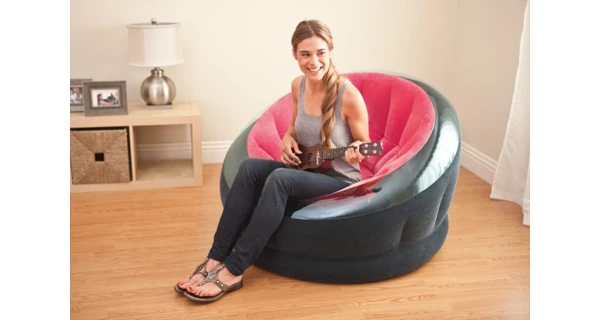 Nafukovacie kreslo  Intex Empire -ružová