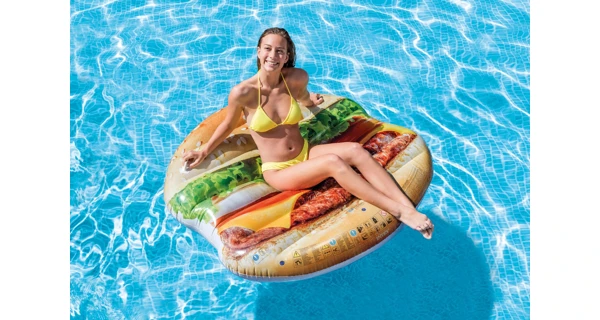 Nafukovacie lehátko - hamburger