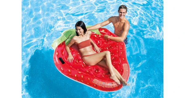 Nafukovacie lehátko - jahoda