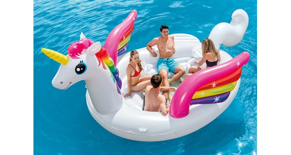Nafukovacie lehátko - veľký jednorožec