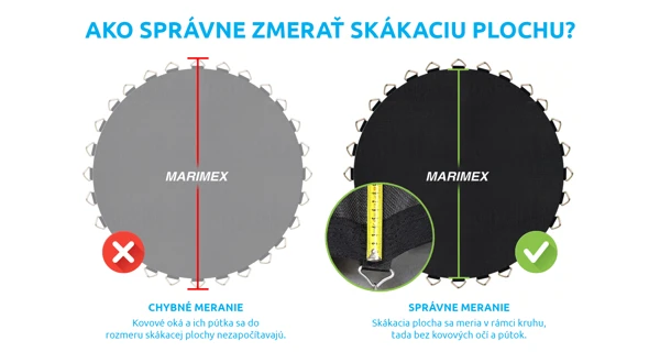 Náhradná skákacia plocha pre trampolínu Marimex 305 cm - 54 pružín / priemer 263 cm