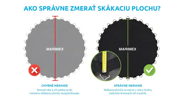 Náhradná skákacia plocha pre trampolínu Marimex 488 cm - 108 pružín / priemer 429 cm