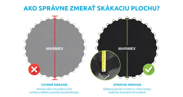 Náhradná skákacia plocha pre trampolínu Marimex Premium 396 cm - 80 pružín / priemer 354 cm