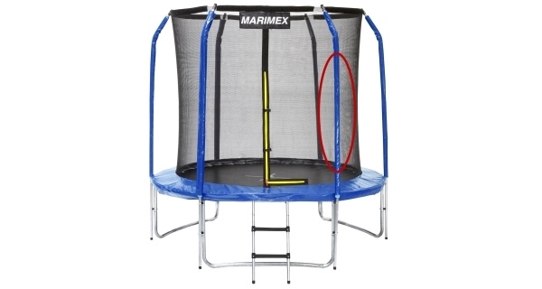 Náhradná stojka ochrannej siete pre trampolíny Marimex 183 cm (stredná časť)
